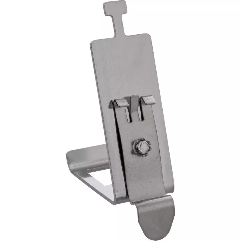 Keystone Hutschienenhalter 1-fach, Metall, mit Lasche zur Zugentlastung