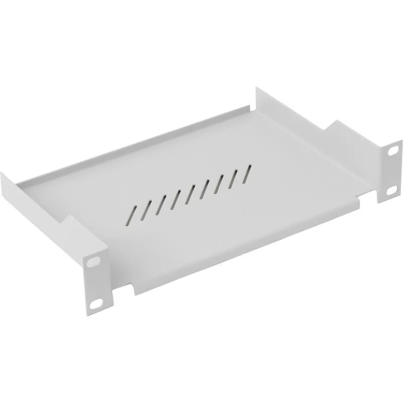 10" Fachboden gelocht 1HE – grau – Triton RAC-UP-X01-C1