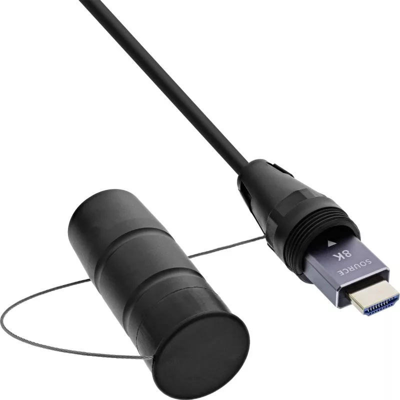 AOC HDMI 2.1 Kabeltrommel 8K/60 Hz, armiert, 90 m