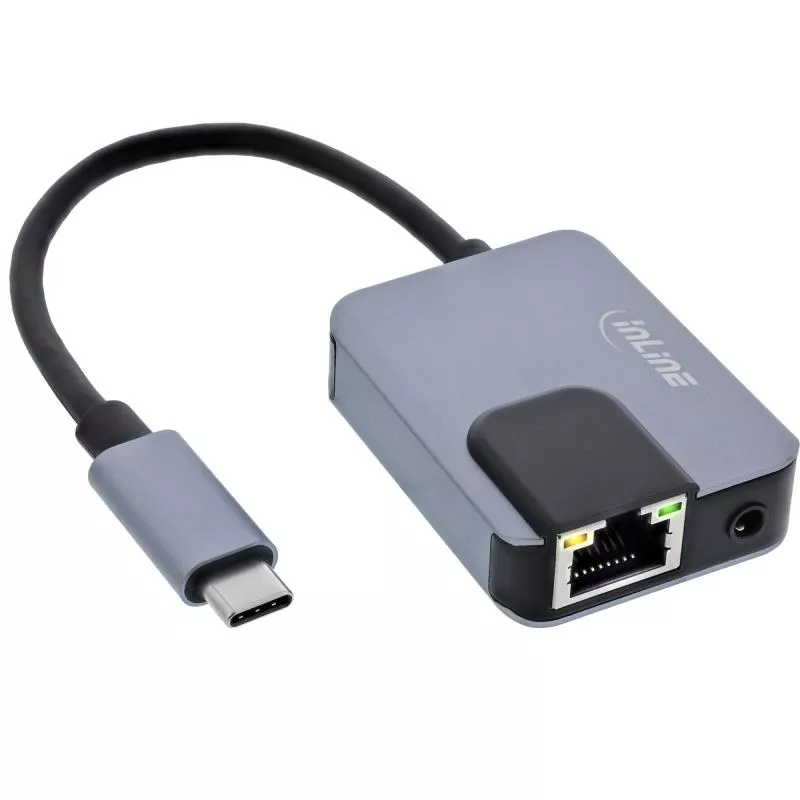 USB-C Adapter mit Gigabit LAN, 3,5 mm Klinke und PD 100 W