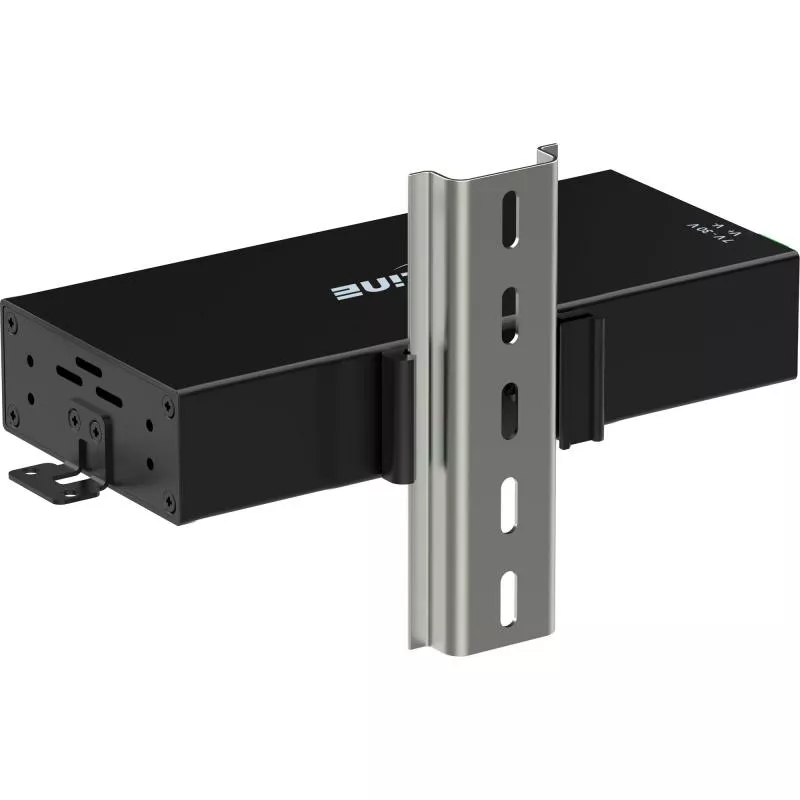 USB 3.2 Industrie-Hub 7-Port USB-C, Aluminium, DIN-Schiene