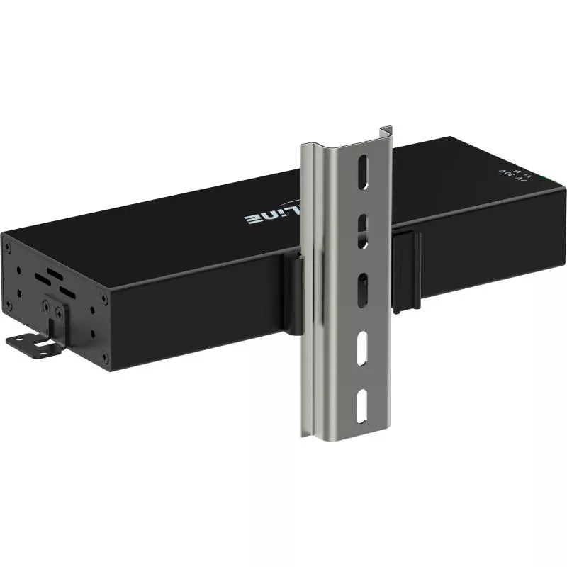 USB 3.2 Industrie-Hub 10-Port USB-C, Aluminium, DIN-Schiene