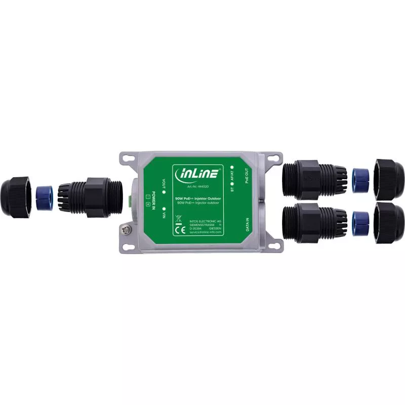PoE++ Injektor Outdoor IP67, 10 Gb/s, 90 W