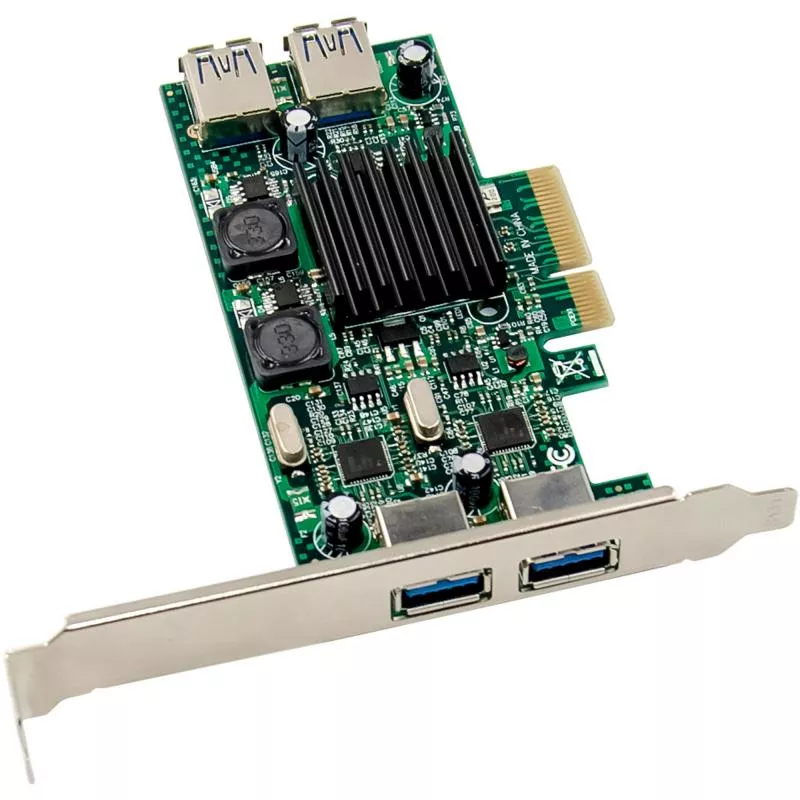 USB 3.2 Gen.1 PCIe Karte, 4-Port intern/extern