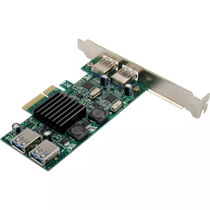 USB 3.2 Gen.1 PCIe Karte, 4-Port intern/extern