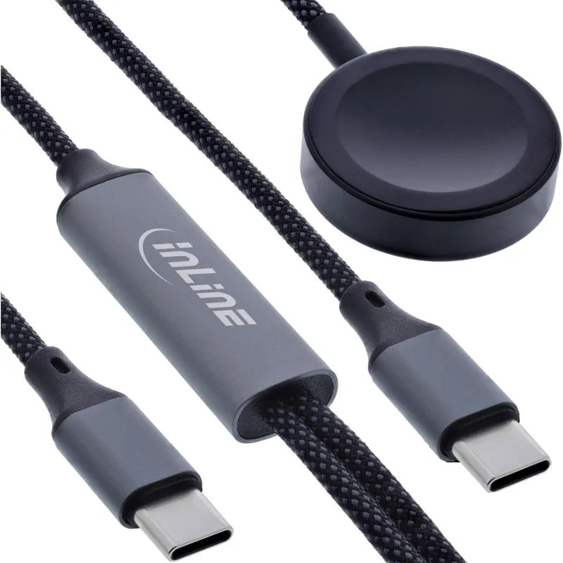 2-in-1 Ladekabel USB-C + Apple Watch, 100 W, 1,2 m