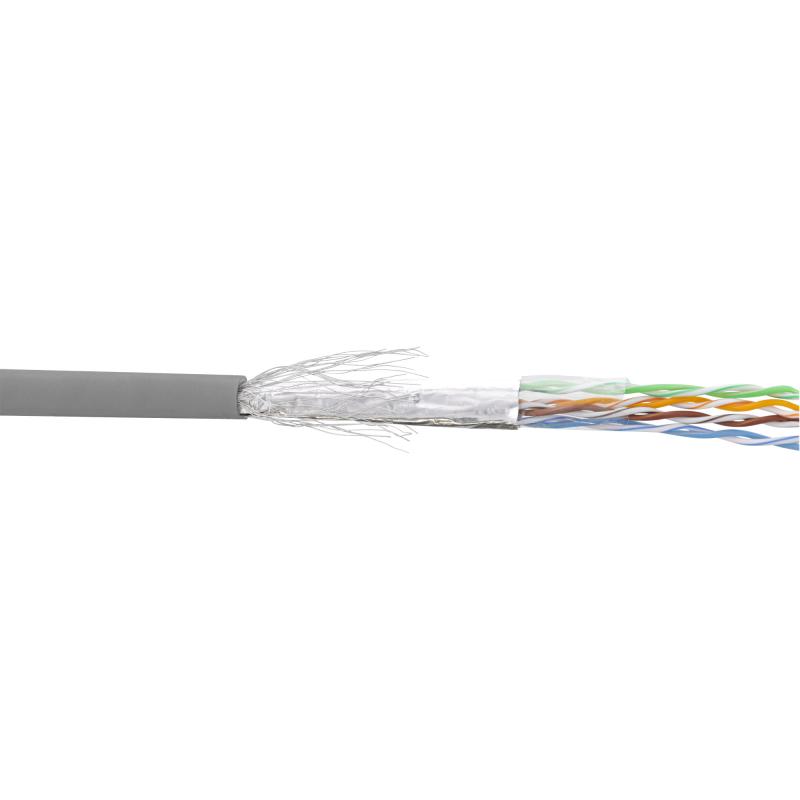 Cat.5E Patchkabel Meterware, SF/UTP, AWG26, PVC, 100 m