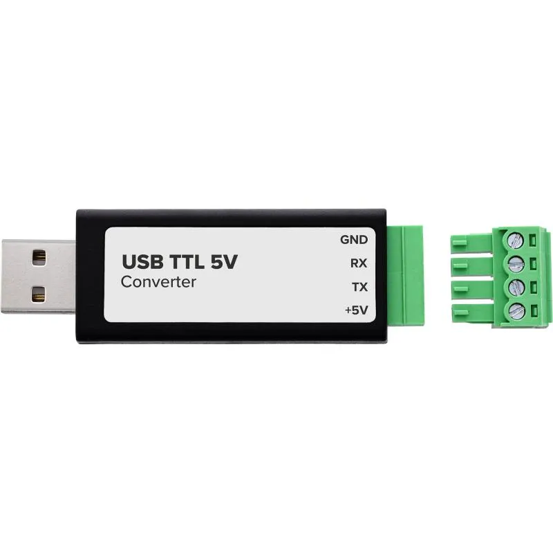 USB zu TTL 5V Konverter, FTDI FT232RNL, USB-A auf Schraubklemme