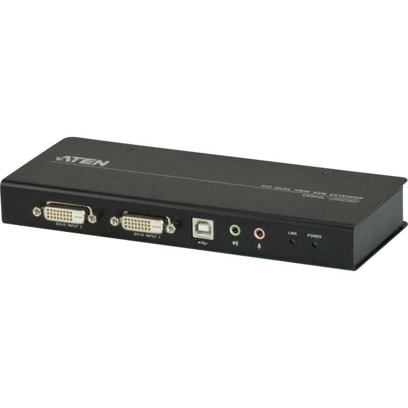 ATEN CE604 Konsolen Extender 2x DVI USB RS232 mit Audio max. 60m