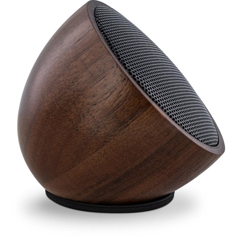 InLine® woodwoom Mini Bluetooth Walnuss Holz Lautsprecher 52mm