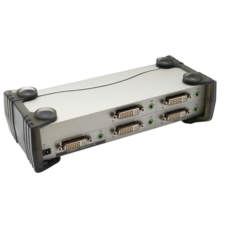 ATEN VS164 Video Splitter DVI 4fach Monitor Verteiler mit Audio
