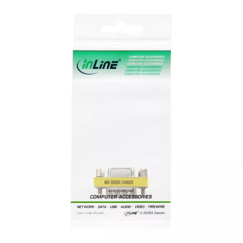 InLine® Mini Gender Changer 15pol HD Stecker / Buchse InLine® Mini Gender Changer 15pol HD Stecker / Buchse