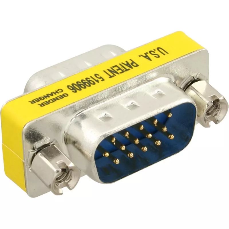 InLine® Mini Gender Changer 15pol HD Stecker / Stecker