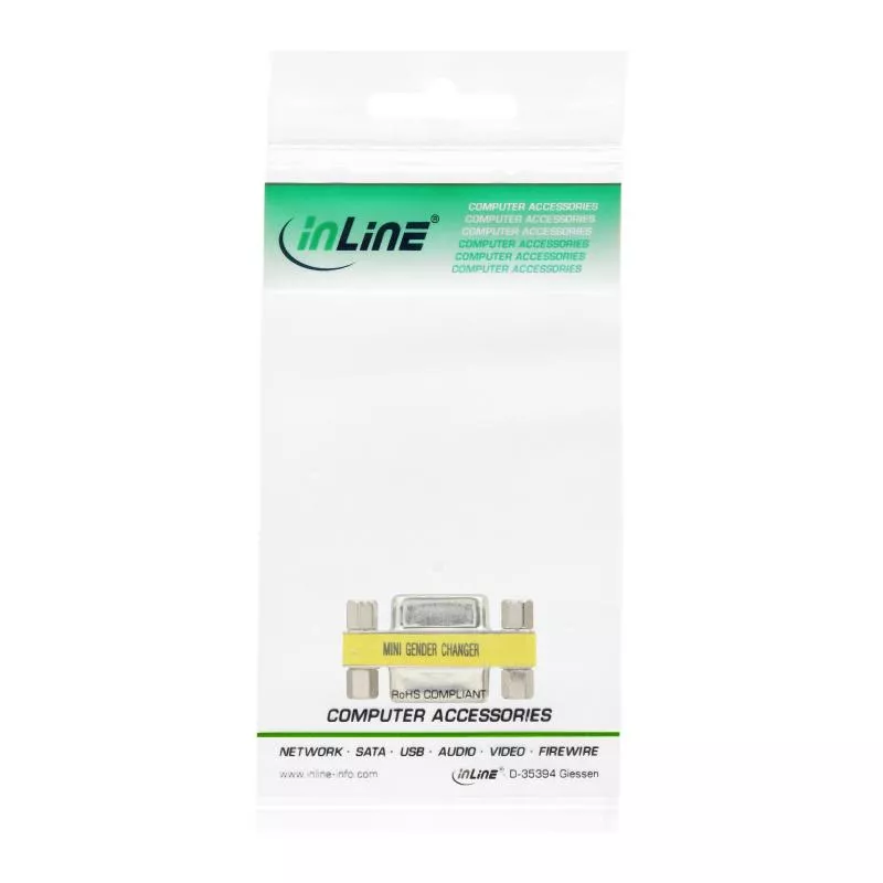 InLine® Mini Gender Changer 9pol Buchse / Buchse InLine® Mini Gender Changer 9pol Buchse / Buchse