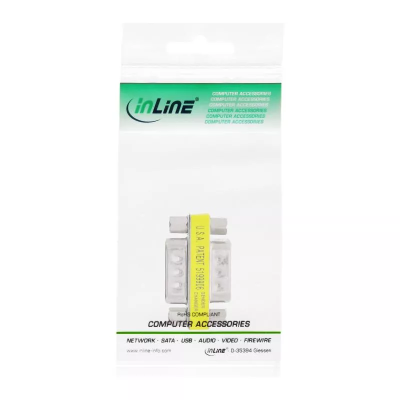 InLine® Mini Gender Changer 9pol Stecker / Stecker InLine® Mini Gender Changer 9pol Stecker / Stecker