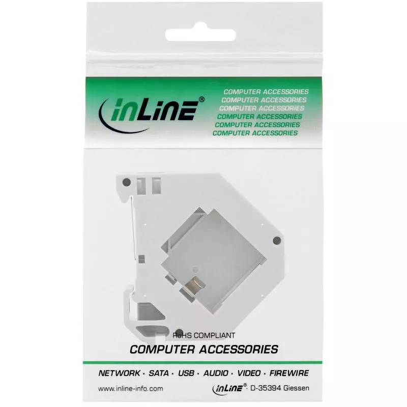 InLine® Keystone SNAP In Modulhalter 1fach für Hutschiene