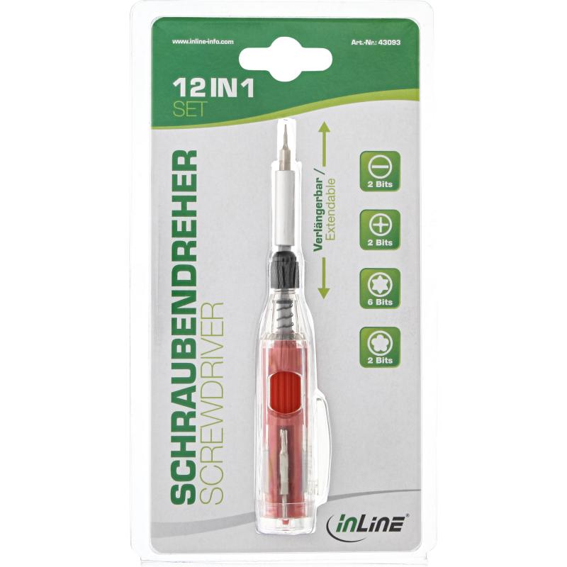 InLine® Schraubendreher 12 in 1