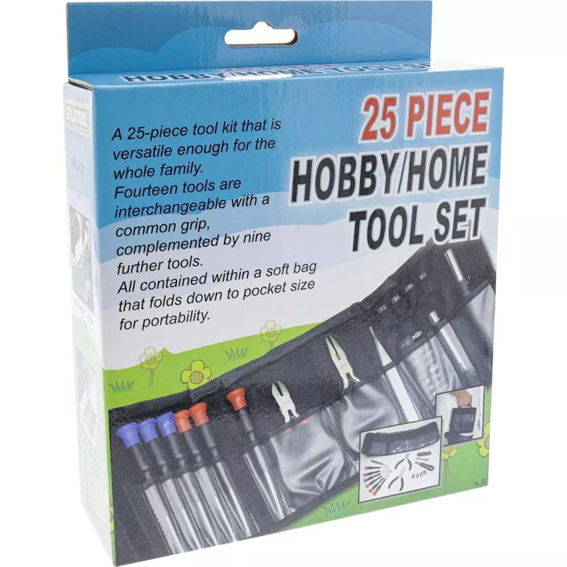 InLine® Heim und Hobby Werkzeugset 25 teilig