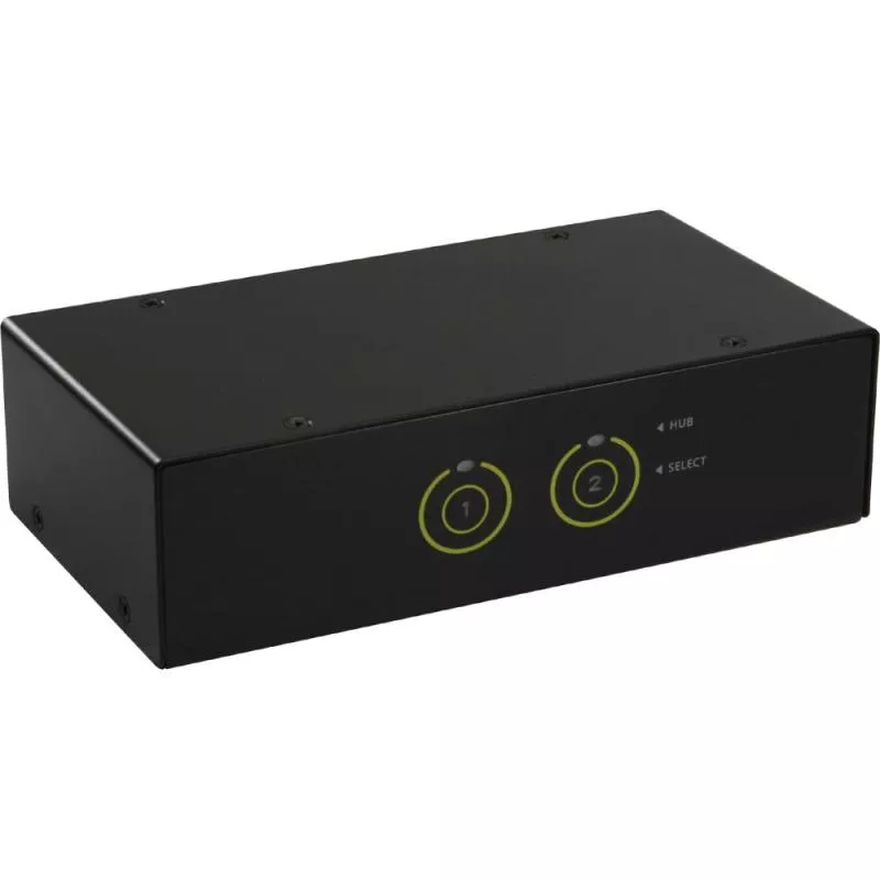 InLine® KVM Desktop Switch 2fach HDMI USB 3.0 Hub mit Audio