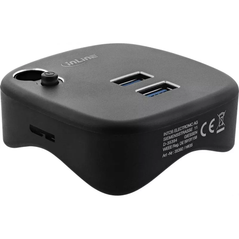 InLine® USB 3.0 Multihub schwarz