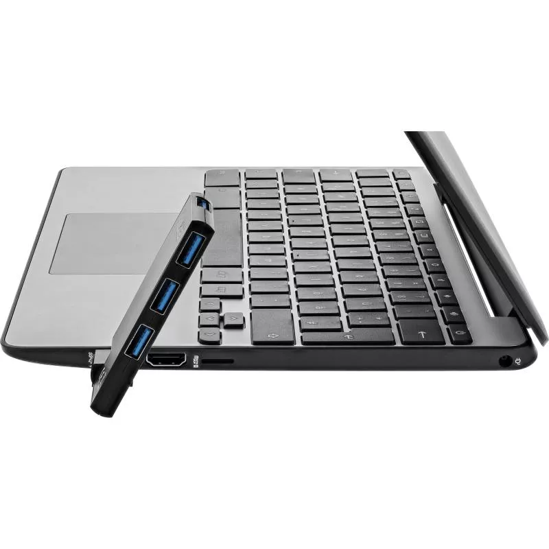 InLine® 180 Twist Hub USB 3.0 4 Port drehbar schwarz