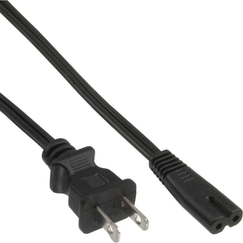 InLine® Netzkabel, Netzstecker USA auf Euro 8 C7 Stecker