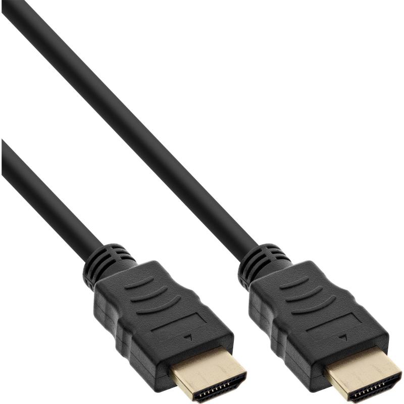 HDMI 2.0b High Speed Premium Kabel 4K/60 Hz, schwarz/gold