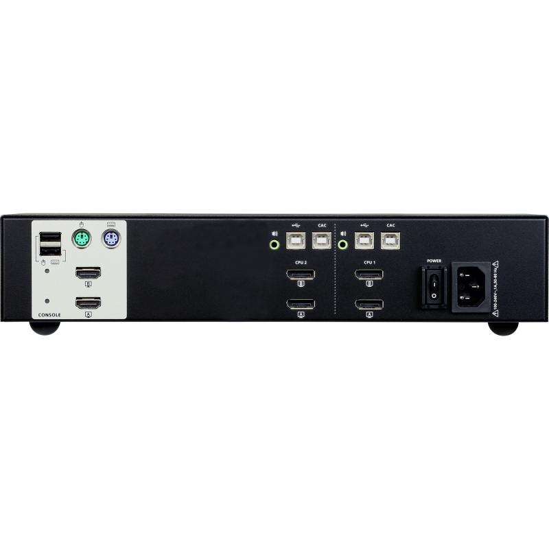 ATEN CS1142DP KVM Secure Switch 2fach DisplayPort Dual Display USB Audio