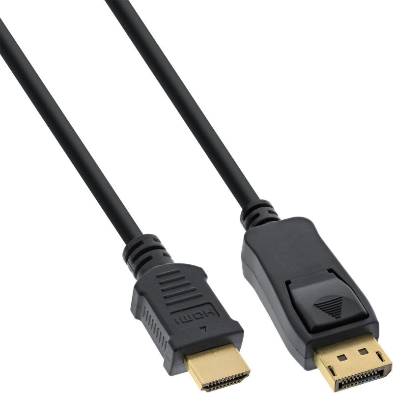 DisplayPort zu HDMI Kabel, Stecker-Stecker, schwarz