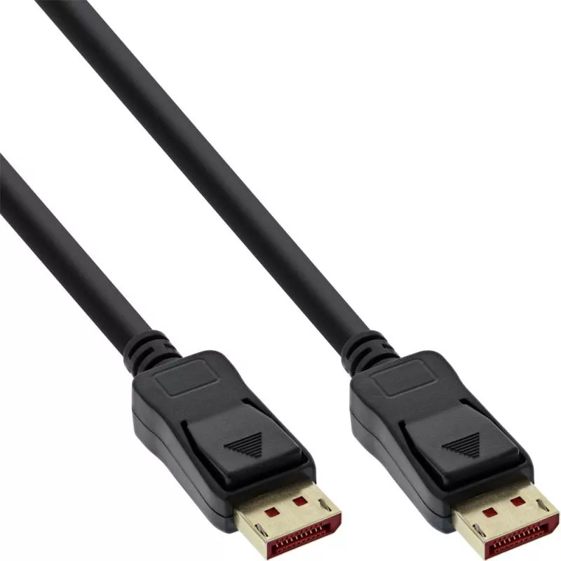 InLine® DisplayPort 1.4 Kabel 8K4K Stecker Stecker schwarz vergoldete Kontakte
