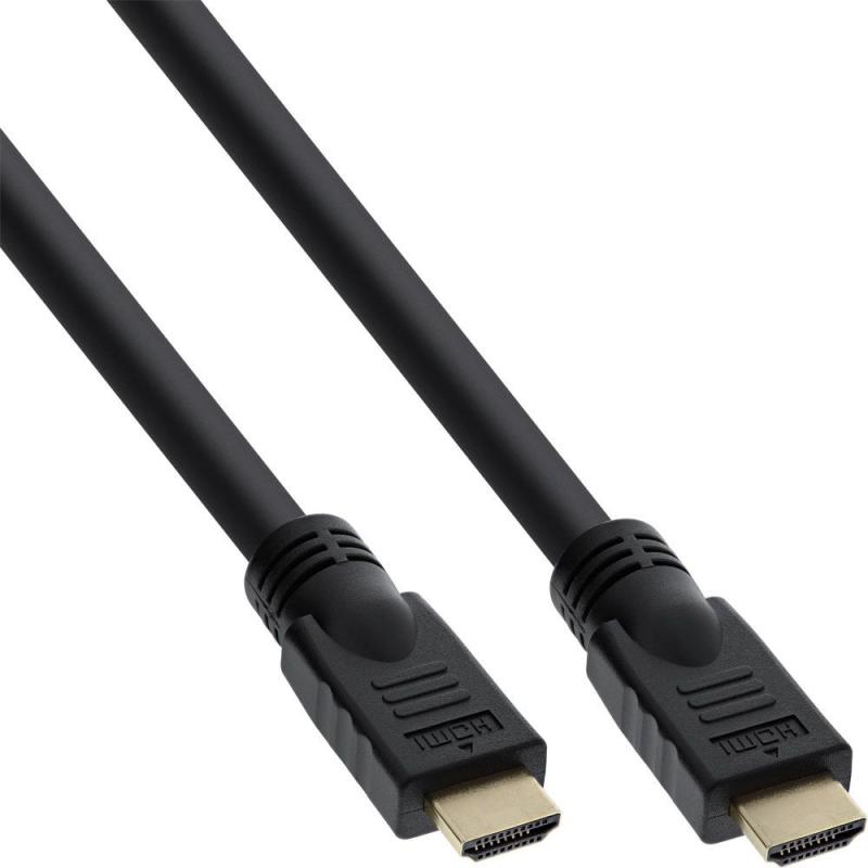 HDMI 2.0b High-Speed Kabel – 4K@60Hz, Ethernet, ARC, vergoldete Stecker, schwarz