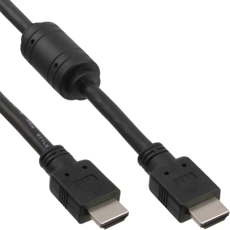 InLine® HDMI 1.3 High Speed Kabel, Stecker Stecker, Ferritkern, schwarz