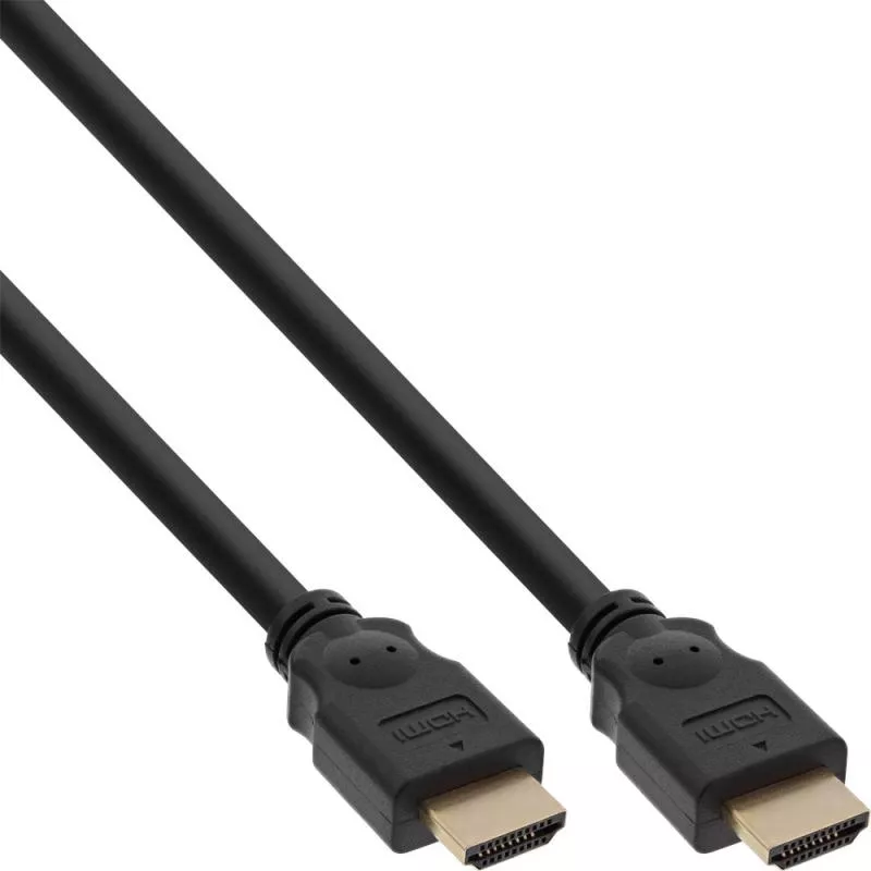 InLine® HDMI Kabel High Speed Stecker Stecker schwarz Kontakte vergoldet