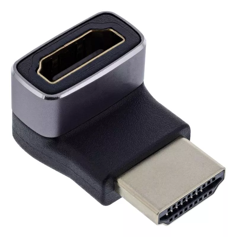 HDMI Winkeladapter 8K UHD – HDMI A Stecker auf Buchse, 90° oben