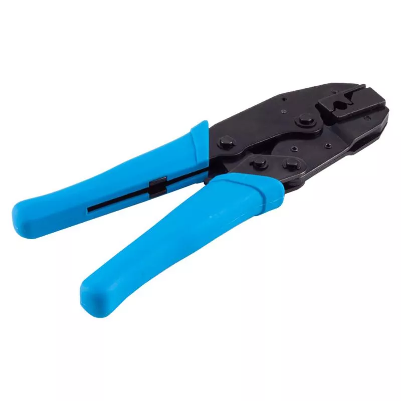 Crimpzange für RJ45 Modularstecker – Interlock – schwarz/blau