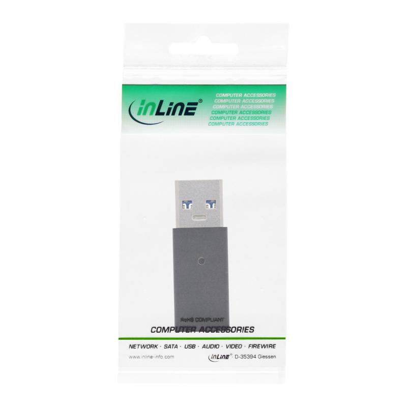 USB 3.2 Gen.2 Adapter – USB-A Stecker auf USB-C Buchse, 10Gb/s, 15W PD USB 3.2 Gen.2 Adapter – USB-A Stecker auf USB-C Buchse, 10Gb/s, 15W PD