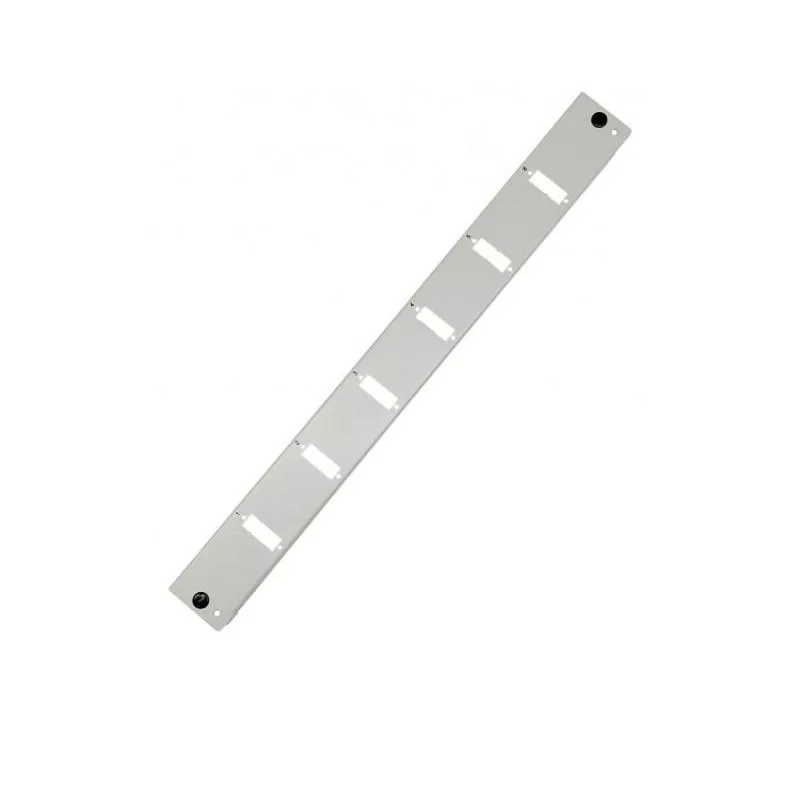 Frontblende für 19" LWL-Spleißbox 1 HE, 6× SC Duplex / LC Quad