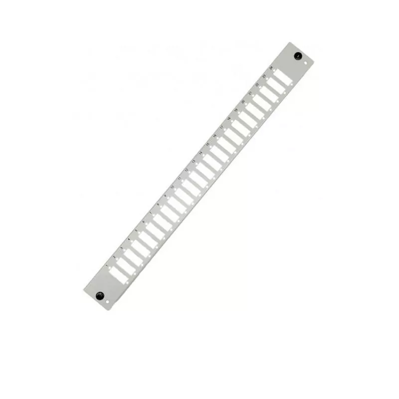 Frontblende für 19" LWL-Spleißbox 1 HE, 24× SC Duplex / LC Quad