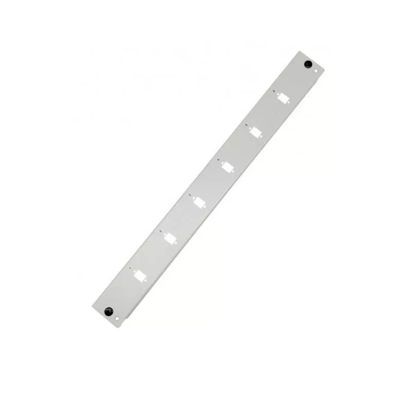 Frontblende für 19" LWL-Spleißbox 1 HE, 6× LC Duplex / SC / E2000 / LSH