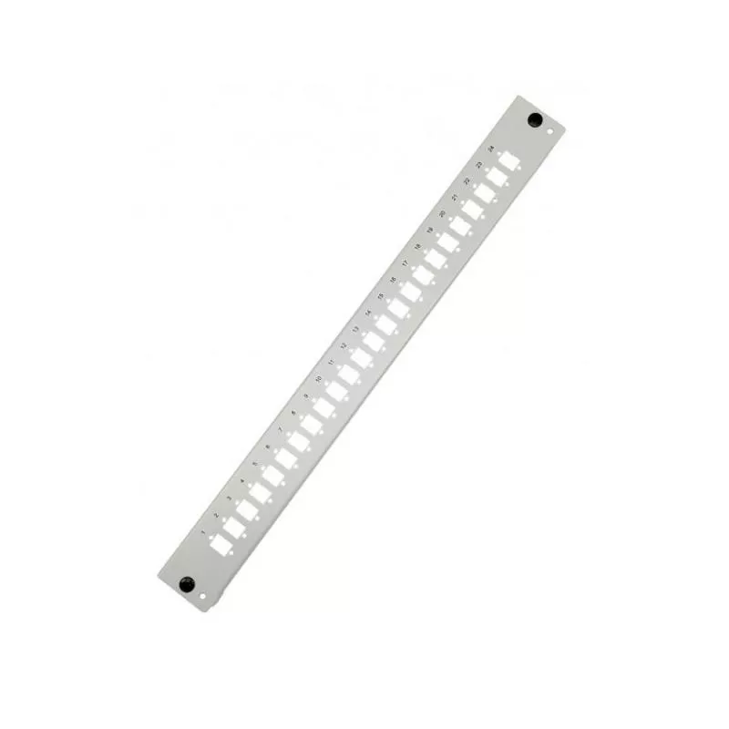 Frontblende für 19" LWL-Spleißbox 1 HE, 24x LC Duplex / SC / E2000 / LSH