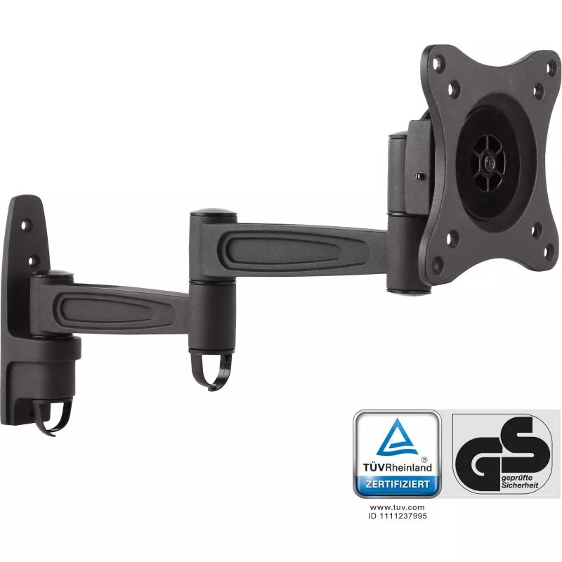 InLine® Wandhalterung für TFT bis 68cm (27") max. 15kg 2-teiliger Arm