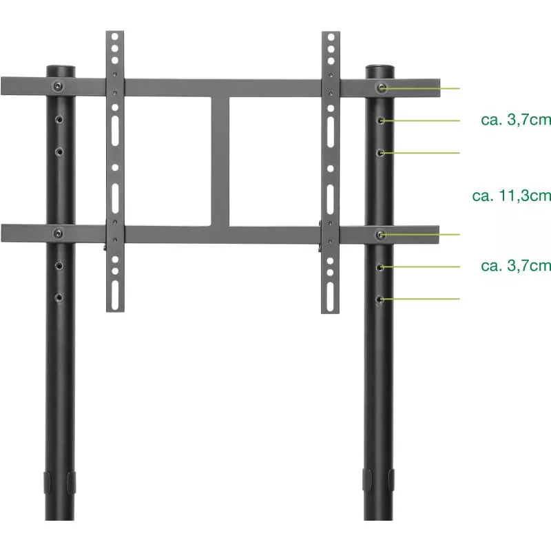 InLine® TV Wagen für LED TV 37" bis 80" max 80kg