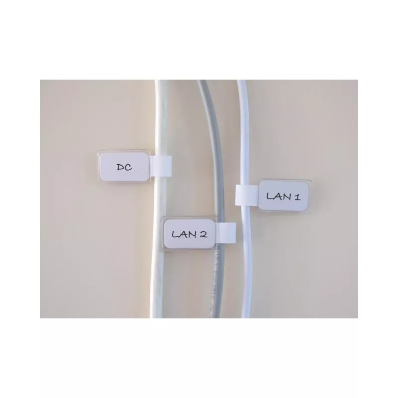 Label The Cable Mini LTC 2520 10er Set weiß