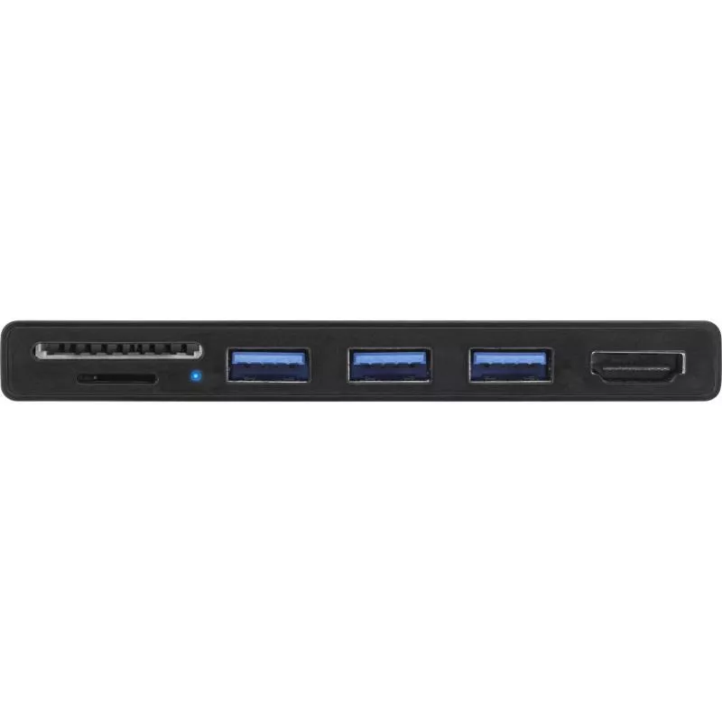 InLine® MultiHub Surface Pro 4/5/6 3-Port USB 3.2 Typ-A Buchse HDMI 4K Cardreader schwarz
