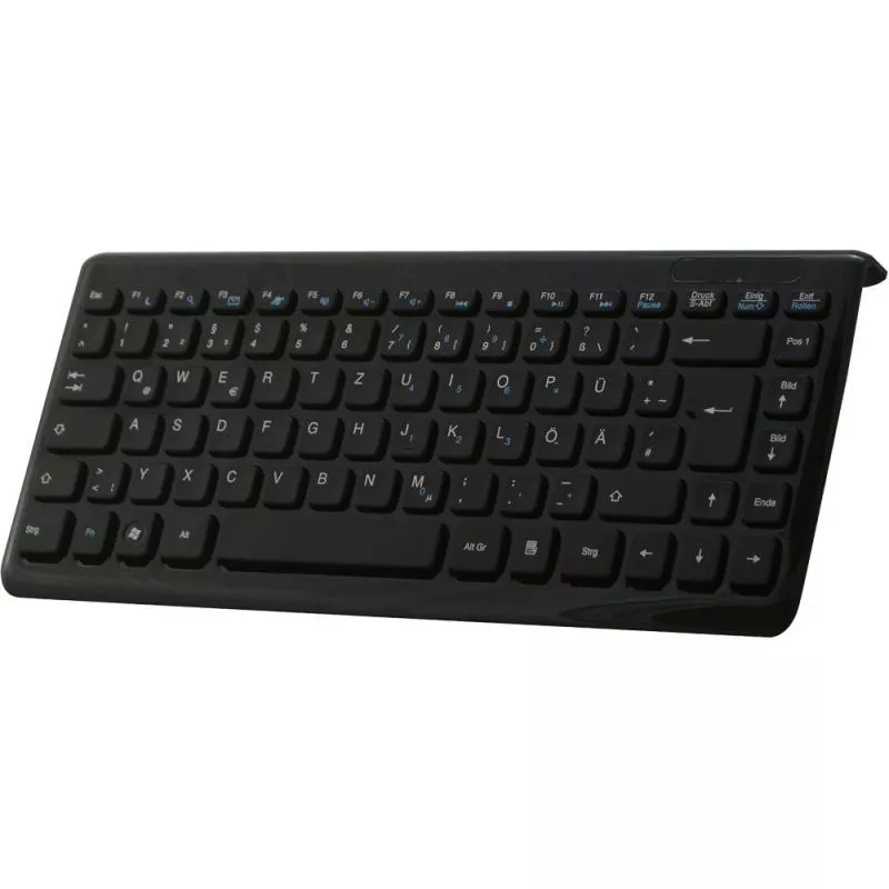 Perixx PERIBOARD-407 DE B Mini USB Tastatur schwarz
