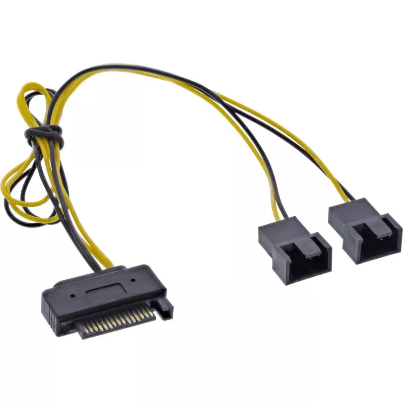 SATA auf 2x Lüfter Stromadapter – 0,30 m