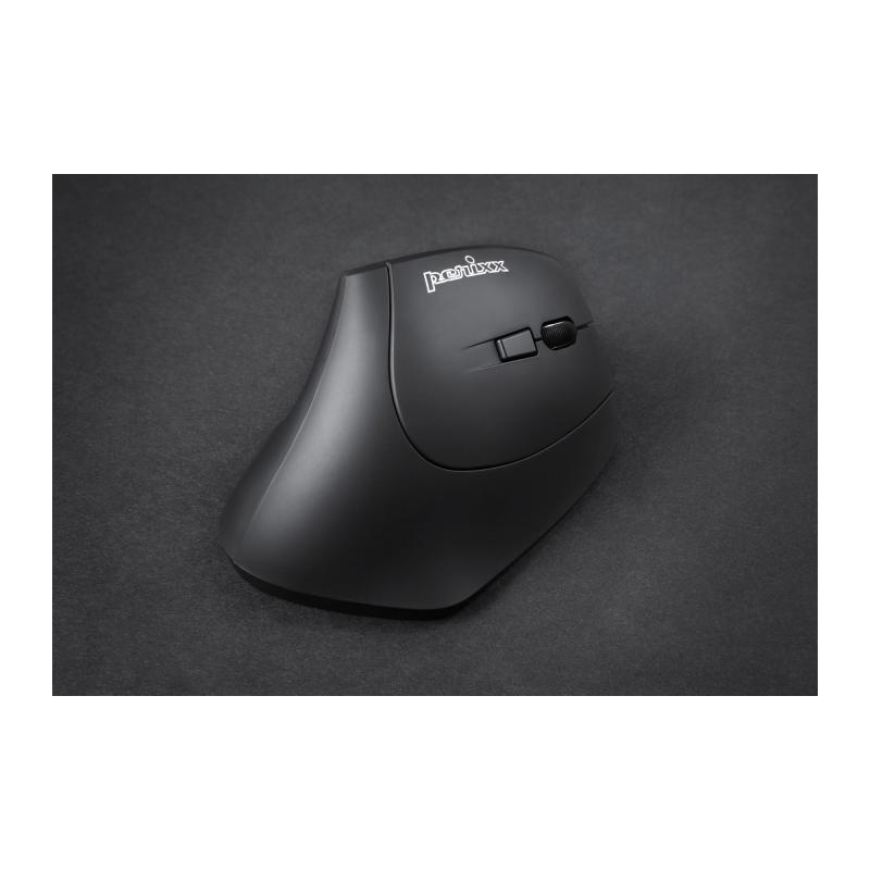 Perixx PERIMICE-804 ergonomische vertikale Maus Bluetooth schnurlos schwarz