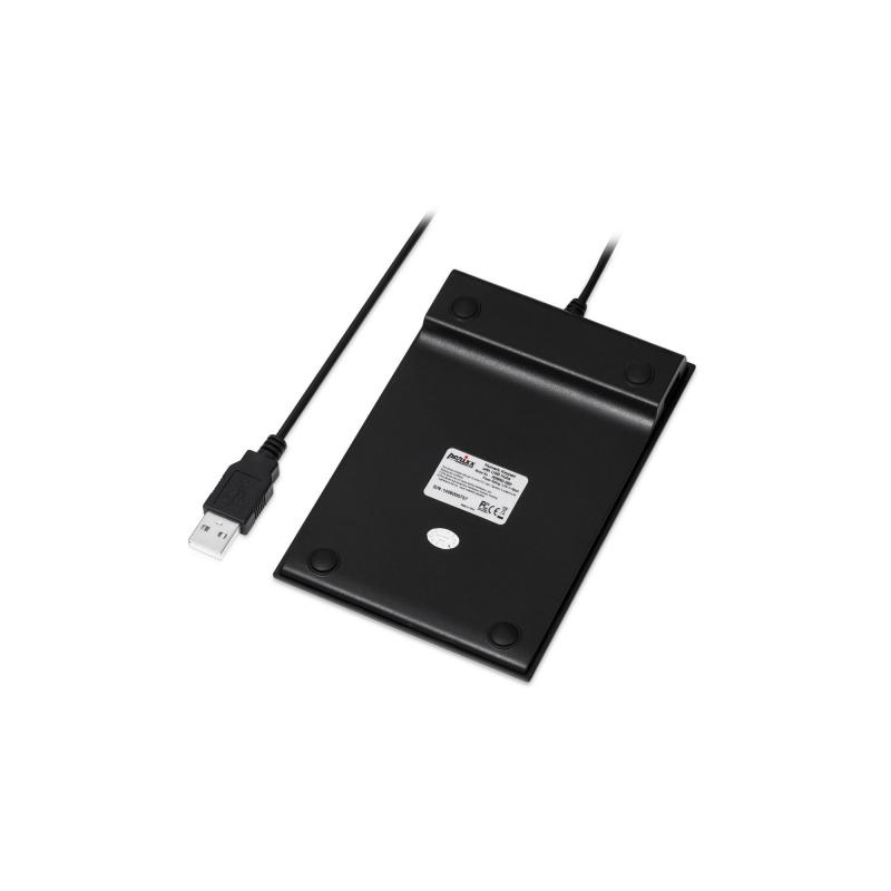 Perixx PERIPAD-PERIPAD-202 H USB Nummernblock mit 2 Port Hub schwarz