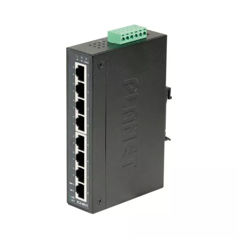 8-Port Fast Ethernet Switch für DIN-Rail, Industrieausführung 8-Port Fast Ethernet Switch für DIN-Rail, Industrieausführung