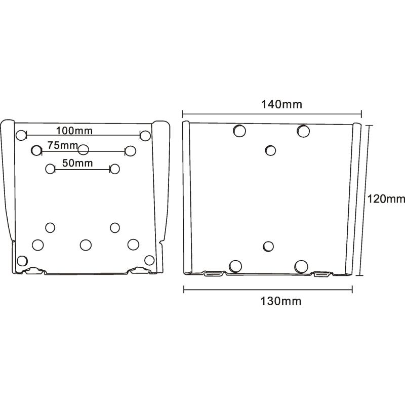 InLine® Wandhalterung für Flachbildschirme 33-69cm (13-27") max. 30kg
